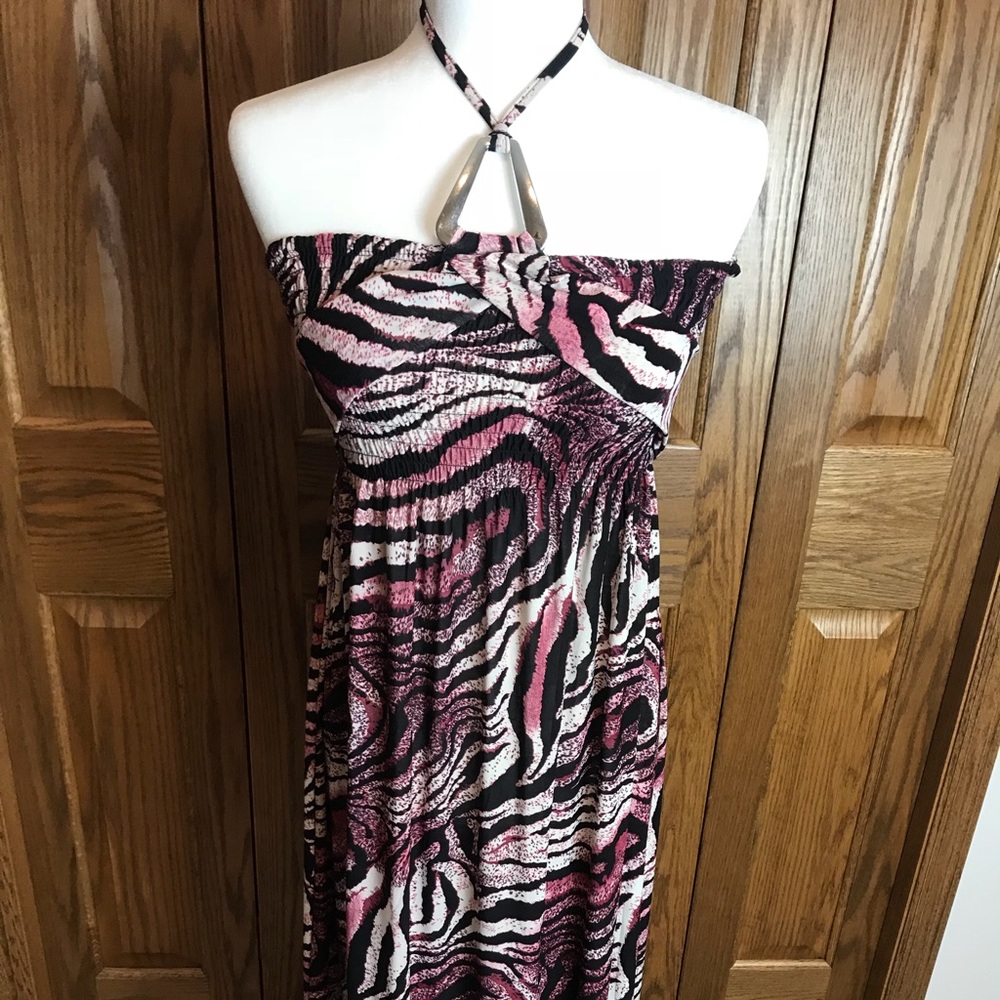 Animal Print Multi-Color Maxi Sun Dress